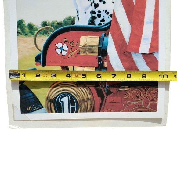 Dalmatian Patriotic Flag Old Fire Station 1 Truck Giclee Fine Art Print, Lim Ed - Picture 10 of 14